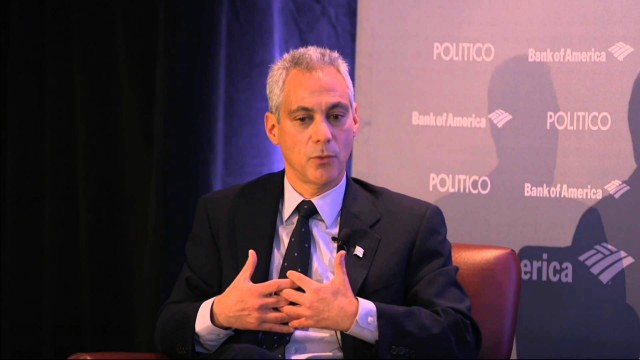 Tense Exchange Between Mike Allen And Clinton Endorser Mayor Emanuel